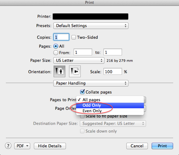 adobe for mac print double sided